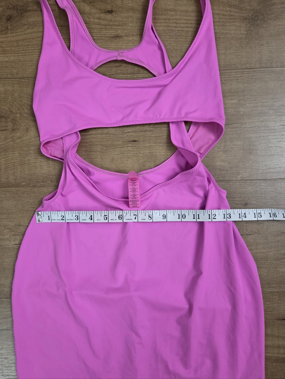 SKIMS Swim Cutout Tank Dress Taffy Pink - Picture 9 of 11
